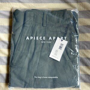 Apiece Apart Bari Crop Trouser in Thyme